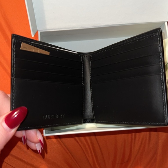Burberry Charcoal Bifold Wallet - Picture 4 of 5